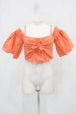 Blusa cropped chiclé feminina coral com Franzido e Sobreposto