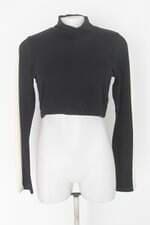Blusa feminina preta com Viés
