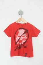 Camiseta Infantil studio geek vermelha com silk