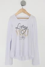 Blusa Infantil branca com silk