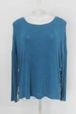 Blusa animale feminina azul