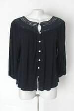 Blusa shoulder feminina azul