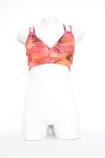 Top Esportivo pwrd by coffee feminino laranja estampado 