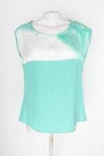 Blusa feminina verde estampada