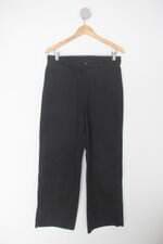 Calça pantalona a.brand feminina preta com Faixa na Cintura