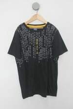Camiseta juvenil brava wear preta com Silk