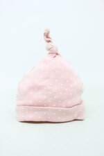 Touca Infantil rosa estampada