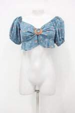 Blusa cropped isabella paes feminina estampada