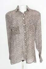 Camisa Dudalina feminina estampada com Transparência