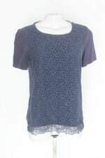 Blusa hering feminina azul com Recortes