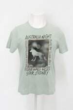 Camiseta acostamento masculina verde com Silk