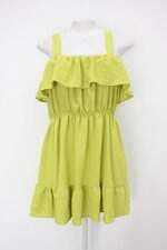 Vestido feminino verde com Babado