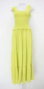 Vestido feminino verde com Recortes