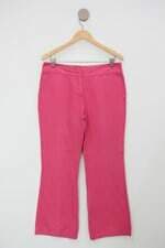 Calça de tecido animale feminina rosa