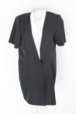 Blazer renner feminino preto com Ombreira