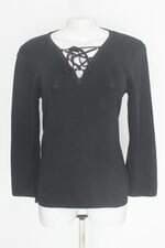 Blusa heckel verri feminina preta com Tiras