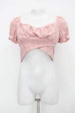 Blusa cropped bella seda feminina rosa