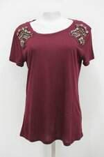 Blusa Costume feminina vermelha com Aplique