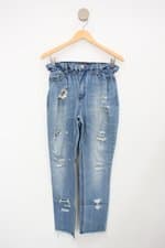 Calça Jeans Costume feminina azul com Cós com elástico