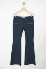 Calça de tecido Costume feminina azul