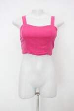 Blusa cropped feminina rosa