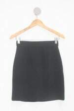 Saia feminina preta com Pregas