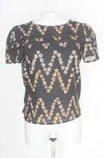 Blusa renner feminina estampada com Recortes