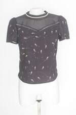 Blusa renner feminina estampada com Tule