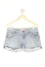 Shorts c&a feminino azul com Aplique