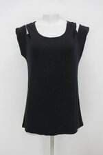 Blusa feminina preta com Recortes