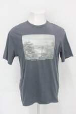 Camiseta H&M masculina cinza com Silk