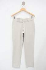 Calça de tecido uma feminina off-white