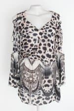 Vestido altas horas feminino estampado com Meio forro