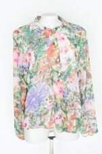 Camisa gregory feminina floral com Transparência