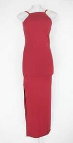 Vestido feminino vermelho com Bojo