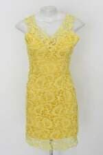 Vestido feminino amarelo com Forro
