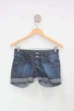 Shorts questão de estilo feminino azul