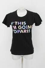 T-shirt feminina preta com Silk