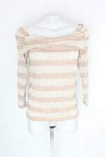 Blusa feminina listrada com Sobreposição