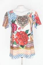 Blusa santa graca feminina estampada