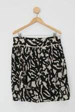 Saia Yessica feminina preto com Pregas