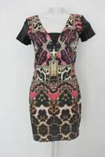 Vestido carlota costa feminino estampado com Recortes