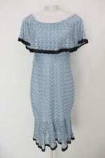 Vestido jethagui feminino azul com Sobreposição e Bojo
