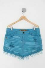 Saia Jeans john john feminina azul