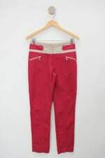 Calça de tecido feminina vermelha