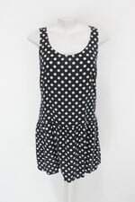 Vestido feminino azul estampado