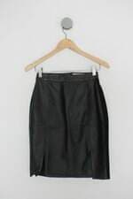 Saia calvin klein feminina preta com Fenda