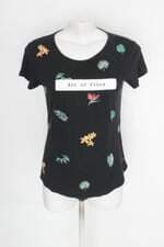 Blusa lunender feminina preta com Silk