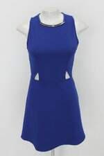 Vestido colcci feminino azul com Recortes