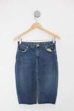 Saia Jeans le lis blanc feminina azul